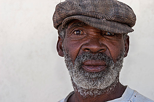 男人,帽子,头像,基特曼斯胡普,纳米比亚,非洲