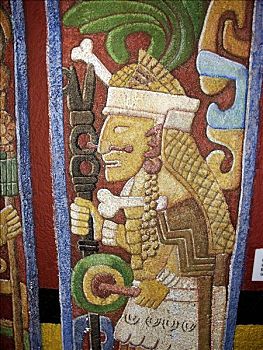 玛雅,牧师,原始艺术,奇琴伊察,尤卡坦半岛,墨西哥
