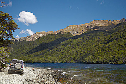 四驱车,北方,湖,山,南部地区,南岛,新西兰