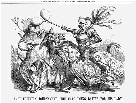 锦标赛,伯爵,战斗,女士,1858年,艺术家,未知
