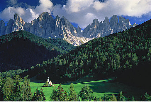 圣徒,教堂,白云岩,意大利