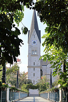 惠州博罗哈施塔特小镇的钟楼