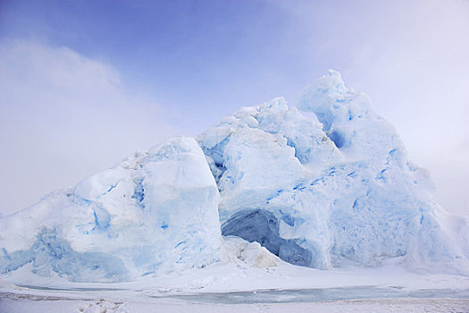 冰山,浮冰,雪,山,岛屿,南极