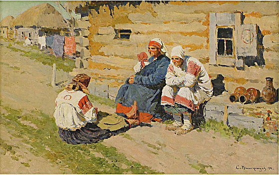 等待,太阳,1894年,艺术家