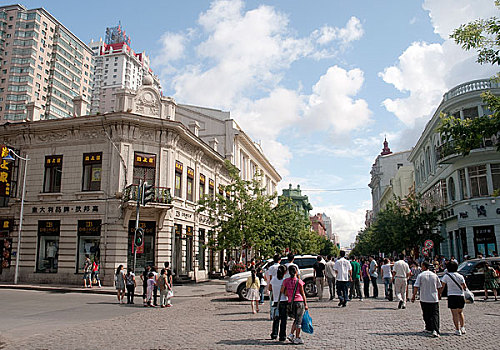 哈尔滨商业区中央大街