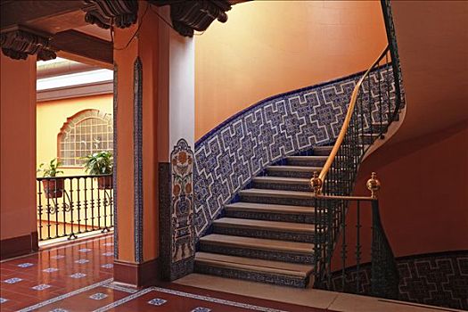 楼梯,走廊,酒店,墨西哥城,墨西哥