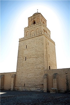 尖塔,大清真寺,凯鲁万,突尼斯