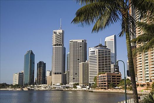 澳大利亚,昆士兰,布里斯班,高层建筑,公寓,楼宇,写字楼,河滨地区
