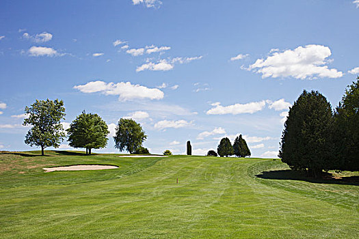 高尔夫球场,高尔夫球道,安大略省,加拿大