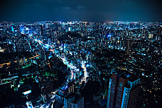东京夜景,城市夜景