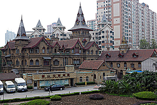 别墅,酒店,道路,上海