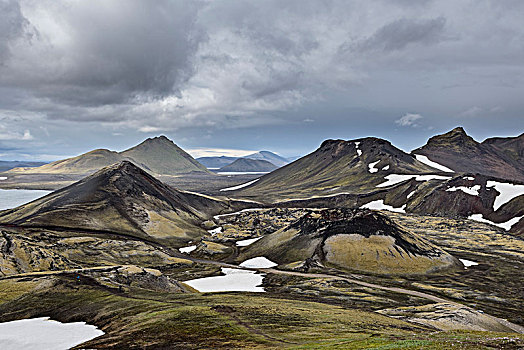 火山地貌,兰德玛纳,冰岛,欧洲