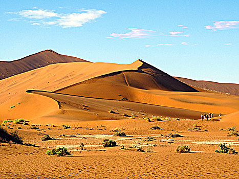 纳米比亚,纳米布沙漠,纳米比诺克陆夫国家公园,死亡谷,大,爸爸,沙丘
