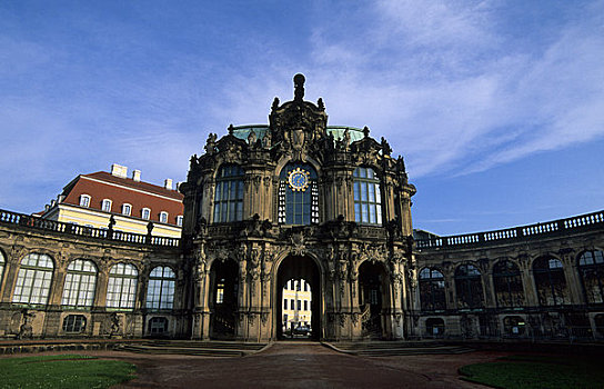 德国,德累斯顿,茨温格尔宫,巴洛克式建筑