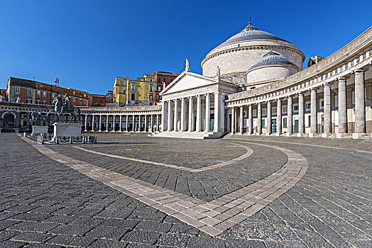 教堂,广场,那不勒斯,坎帕尼亚区,意大利