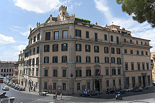 邸宅,建筑,右边,罗马,意大利,欧洲