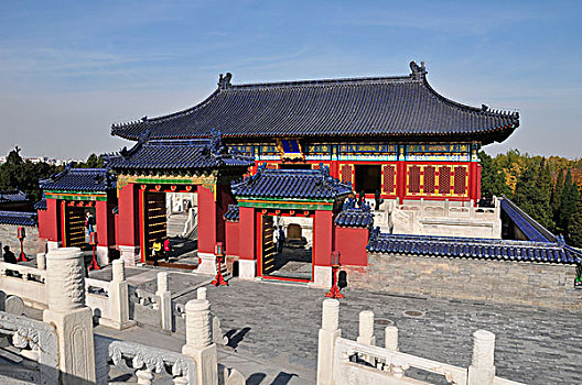彩色,建筑,传统,中式建筑,北京,中国