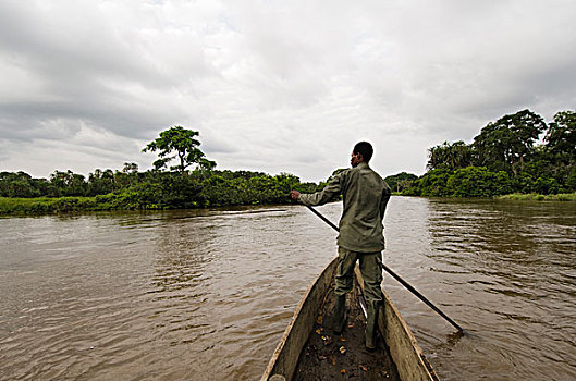 景色,河,刚果