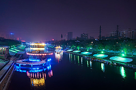 平顶山湛河夜景