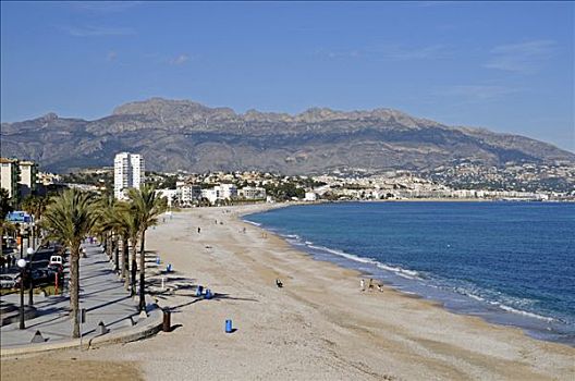 海滩,阿利坎特,白色海岸,西班牙