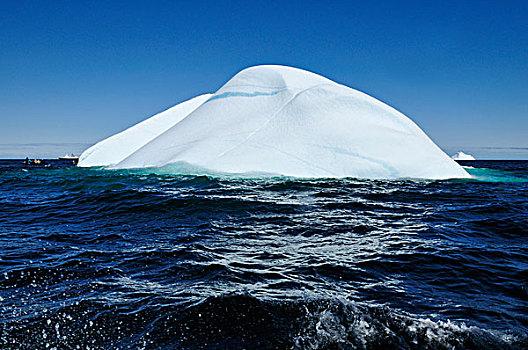 冰山,海峡,靠近,岛屿,努纳武特,加拿大,北极