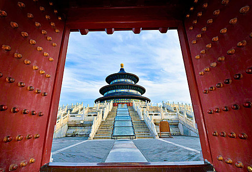中国北京,天坛公园,祈年殿