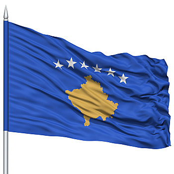 科索沃,旗帜,旗杆