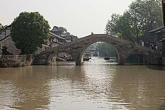 桥,老城,乌镇,浙江,中国