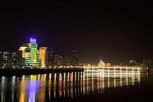广东省梅州市夜色