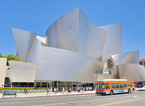 洛杉矶,交响乐团,迪士尼音乐厅,建筑师,市区