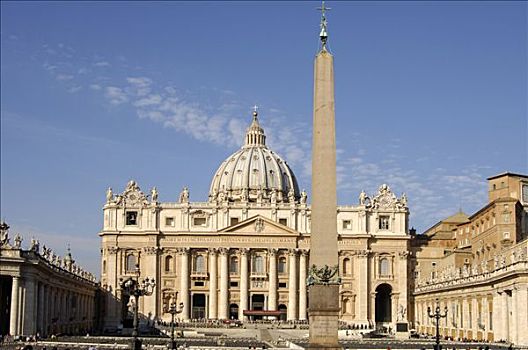 圣彼得大教堂,埃及,方尖塔,梵蒂冈,罗马