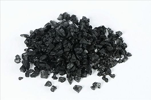 黑色,夏威夷,海盐,火山岩,木碳