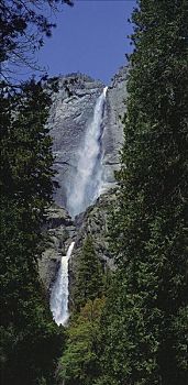 瀑布,优胜美地国家公园,加利福尼亚,美国,世界遗产