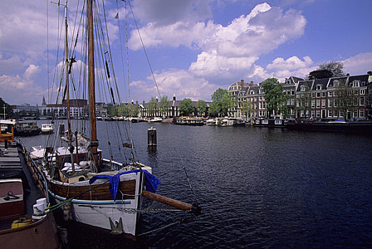 荷兰,阿姆斯特丹,场景,船