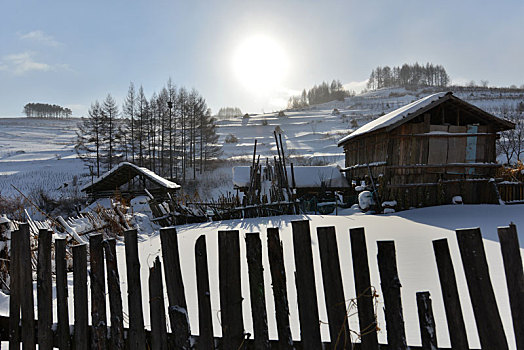 冬季吉林雪村-松岭美景如画