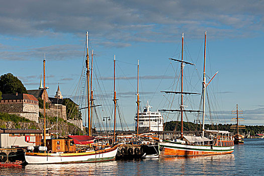 船,港口,奥斯陆,挪威