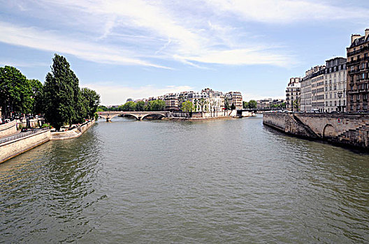 艺术,桥,赛纳河,靠近,巴黎新桥,巴黎,法国,欧洲