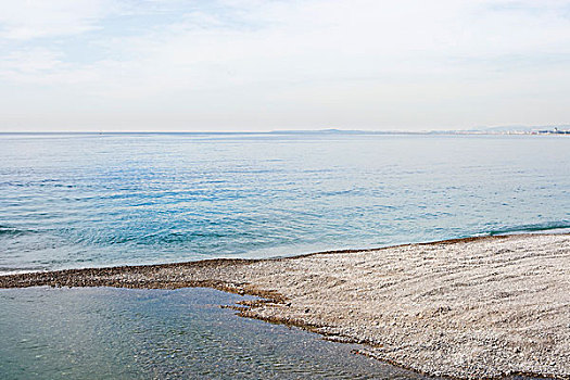 海滩,尼斯,法国