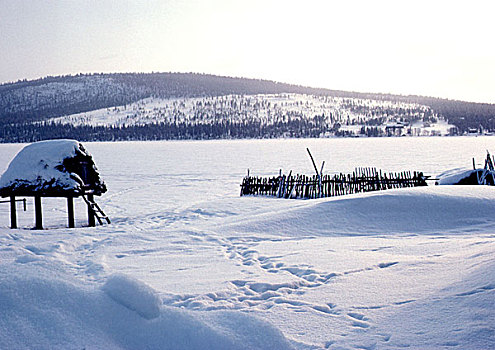 芬兰,雪景