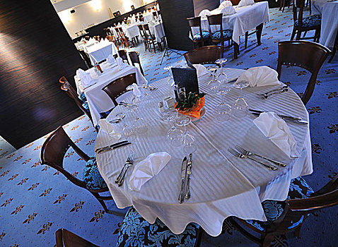桌子,空,玻璃杯,奢华,餐馆