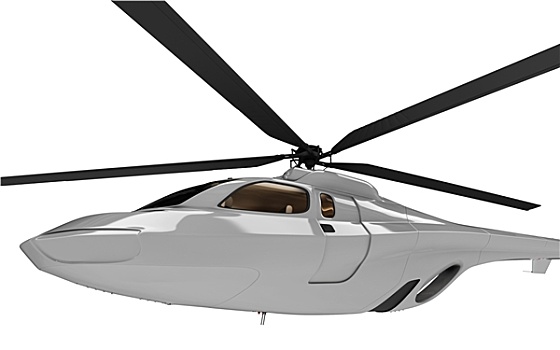 未来,概念,直升飞机,隔绝,风景