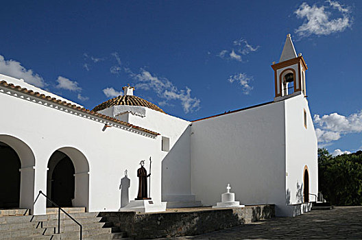 教堂,琼,伊比萨岛,巴利阿里群岛,西班牙,欧洲