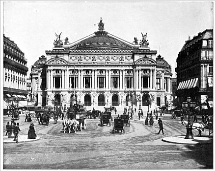剧院,巴黎,迟,19世纪,艺术家,未知