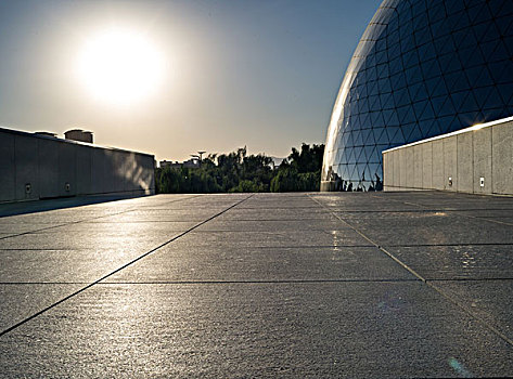 中国科学技术馆天台上石材路面