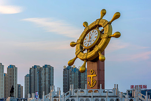 中国山东省滨州市中海太阳岛标志性雕塑