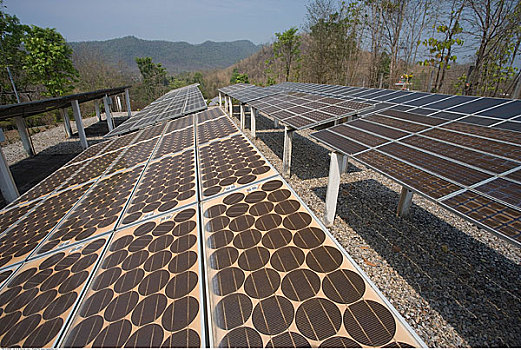 太阳能电池板,泰国,清迈