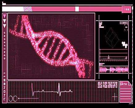 粉色,基因,螺旋,科技