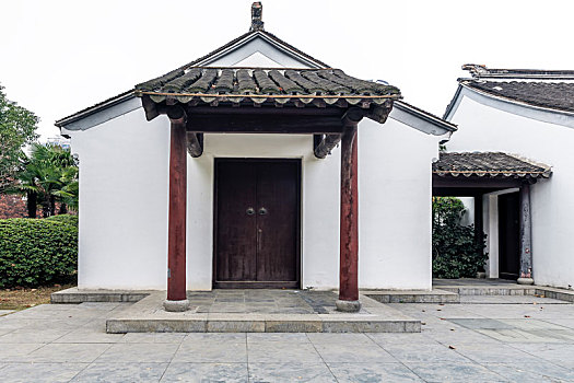 江南民居建筑,拍摄于南京宝船厂遗址公园