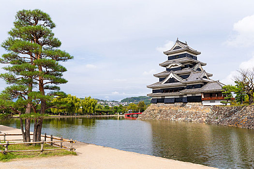 传统,日本,松本城