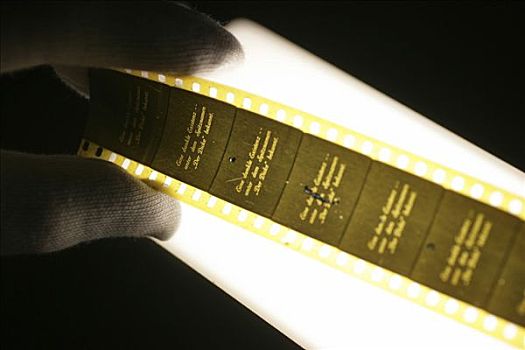 电影胶片,控制,灯光,桌子,科布伦茨,莱茵兰普法尔茨州,德国
